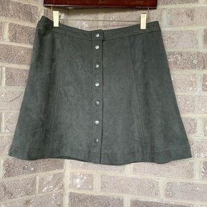 Abercrombie & Fitch Faux Suede Mini Skirt